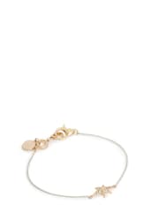 AllSaints Gold Tone Celestial Star Charm Bracelet - Image 1 of 3