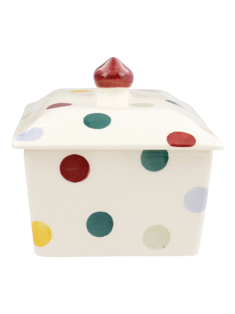 Emma Bridgewater Cream Polka Dot Small Butter Dish - Image 2 of 2 Emma Bridgewater Cream Polka Dot Small Butter Dish - Image 2 of 2