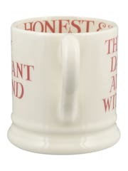 Emma Bridgewater Cream Pink Toast My Brilliant Friend 1/2 Pint Mug - Image 3 of 4
