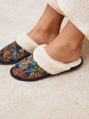 Jungle Print Mule Slipper - Image 2 of 8