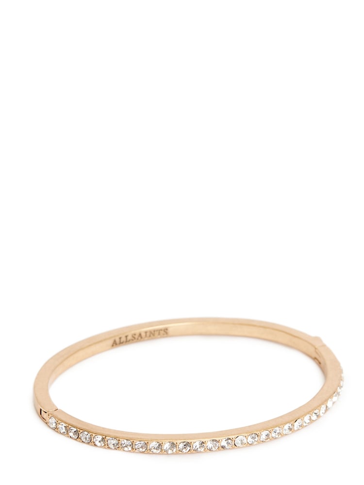 AllSaints Gold Tone Bangle Bracelet - Image 1 of 5 AllSaints Gold Tone Bangle Bracelet - Image 1 of 5