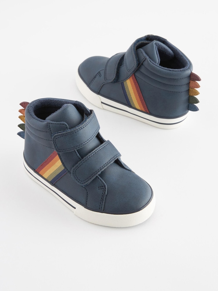 Marineblau, Stachel - Warm gefütterte Stiefel mit Klettverschluss - Bild 1 von 9 Marineblau, Stachel - Warm gefütterte Stiefel mit Klettverschluss - Bild 1 von 9