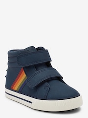 Marineblau, Stachel - Warm gefütterte Stiefel mit Klettverschluss - Bild 3 von 9