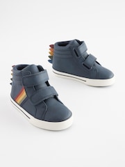 Marineblau, Stachel - Warm gefütterte Stiefel mit Klettverschluss - Bild 4 von 9
