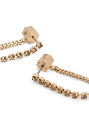 AllSaints Gold Rhinestone Chain Ear Jacket - Image 2 of 3