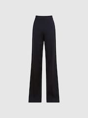 Reiss Navy Joanne Wide Leg Trousers - Image 2 of 5