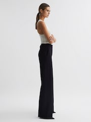 Reiss Navy Joanne Wide Leg Trousers - Image 3 of 5