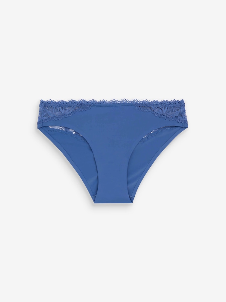 Синий - кружевные трусы бикини Calvin Klein Seductive Comfort - Изображение 7 из 7