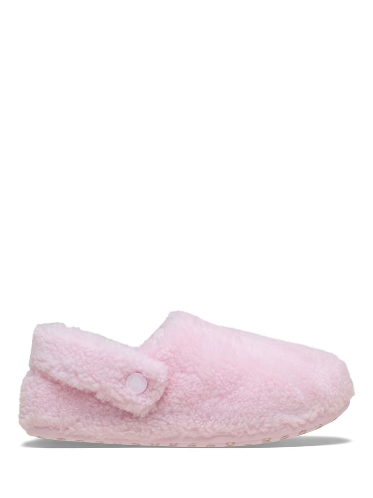Crocs Pink Classic Cozzzy Slippers - Image 1 of 5 Crocs Pink Classic Cozzzy Slippers - Image 1 of 5