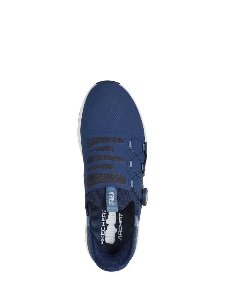 Skechers Blue Mens Go Golf Elite 5 Slip In Waterproof Shoes - Image 4 of 5