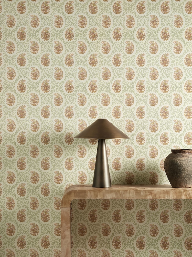 Harlequin Seaglass Zamora Paisley 10M Wallpaper - Image 1 of 2