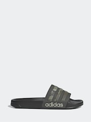 adidas Green Sportswear Adilette Shower Slides - Image 1 of 8