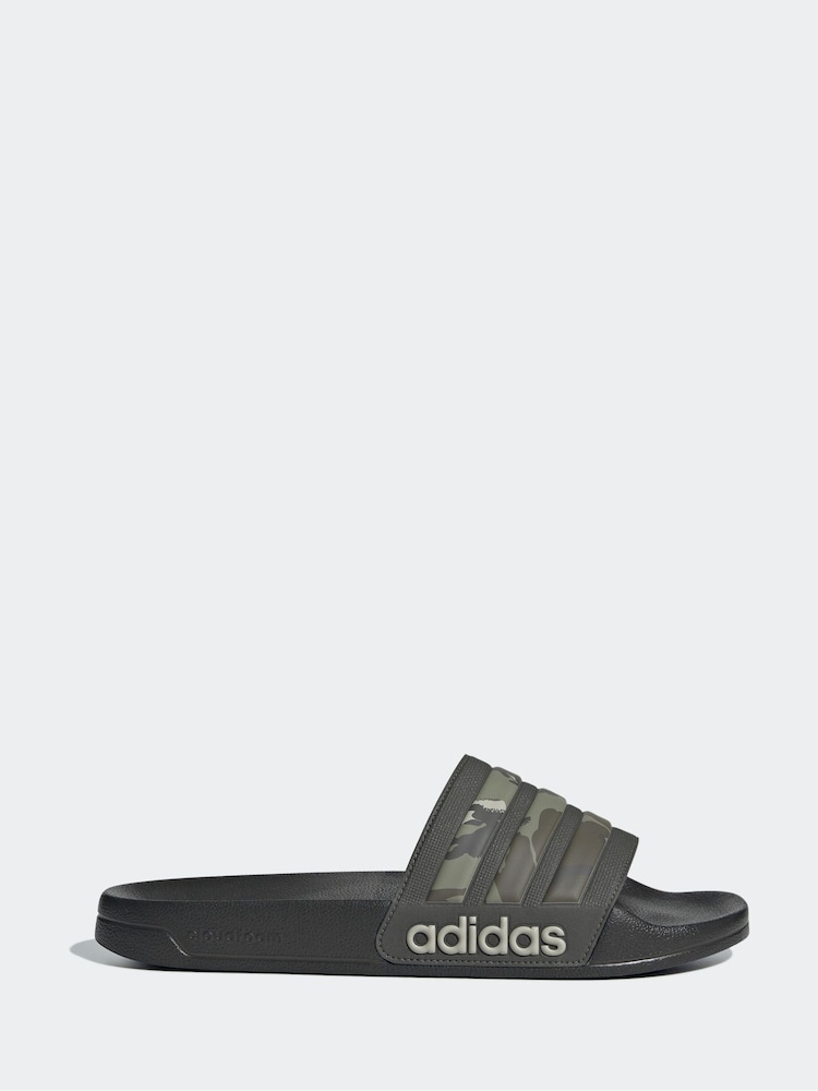 adidas Green Sportswear Adilette Shower Slides - Image 1 of 8
