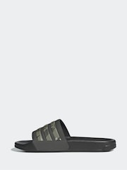 adidas Green Sportswear Adilette Shower Slides - Image 2 of 8