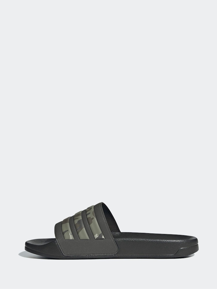 adidas Green Sportswear Adilette Shower Slides - Image 2 of 8