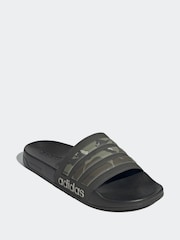 adidas Green Sportswear Adilette Shower Slides - Image 3 of 8