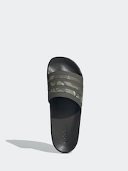 adidas Green Sportswear Adilette Shower Slides - Image 5 of 8