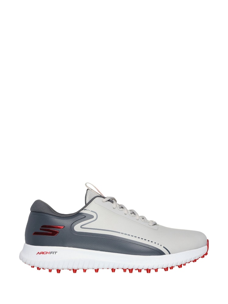 Skechers Grey Go Max 3 Golf Trainers - Image 1 of 5