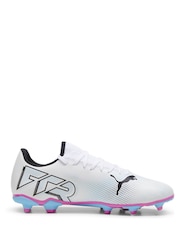 Puma White Future 7 Play Football Boots - Image 1 of 6
