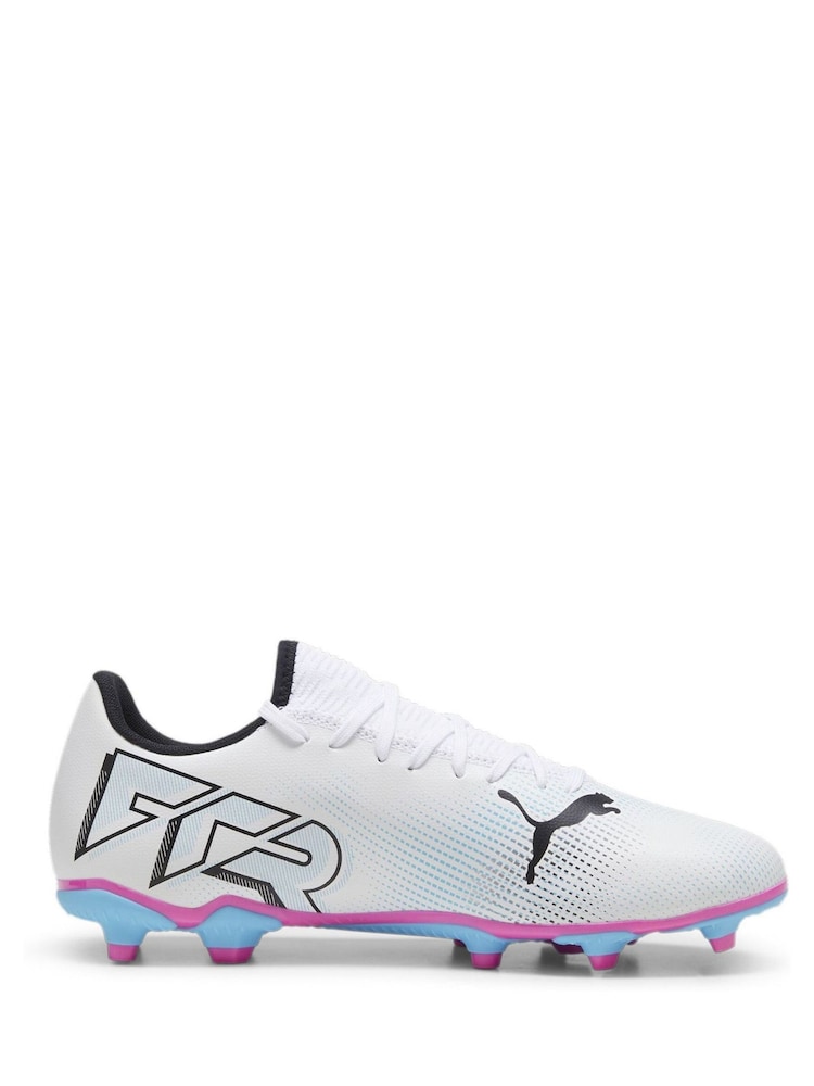 Puma White Future 7 Play Football Boots - Image 1 of 6