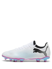Puma White Future 7 Play Football Boots - Image 2 of 6