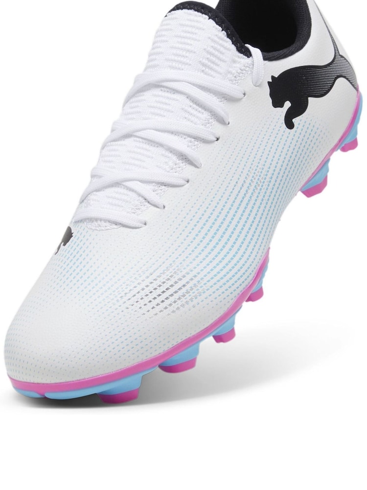 Puma White Future 7 Play Football Boots - Image 6 of 6