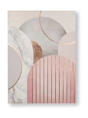 Art For The Home Pink Art Deco Deo Canvas - Image 2 of 3