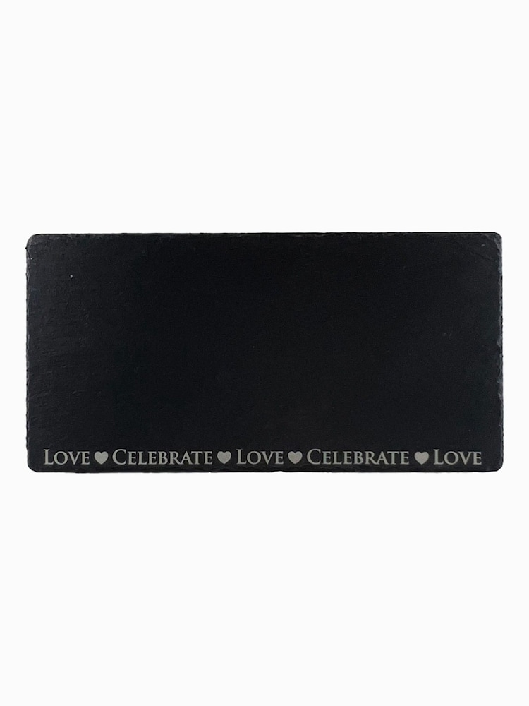 The Just Slate Company Love & Celebrate  Table Runner - Image 1 of 1
