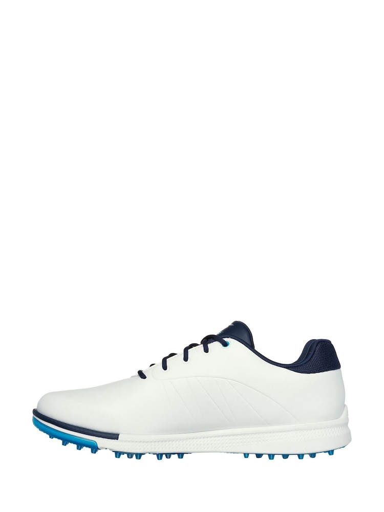 Skechers White Mens Go Golf Tempo Grip Flex Shoes - Image 2 of 5