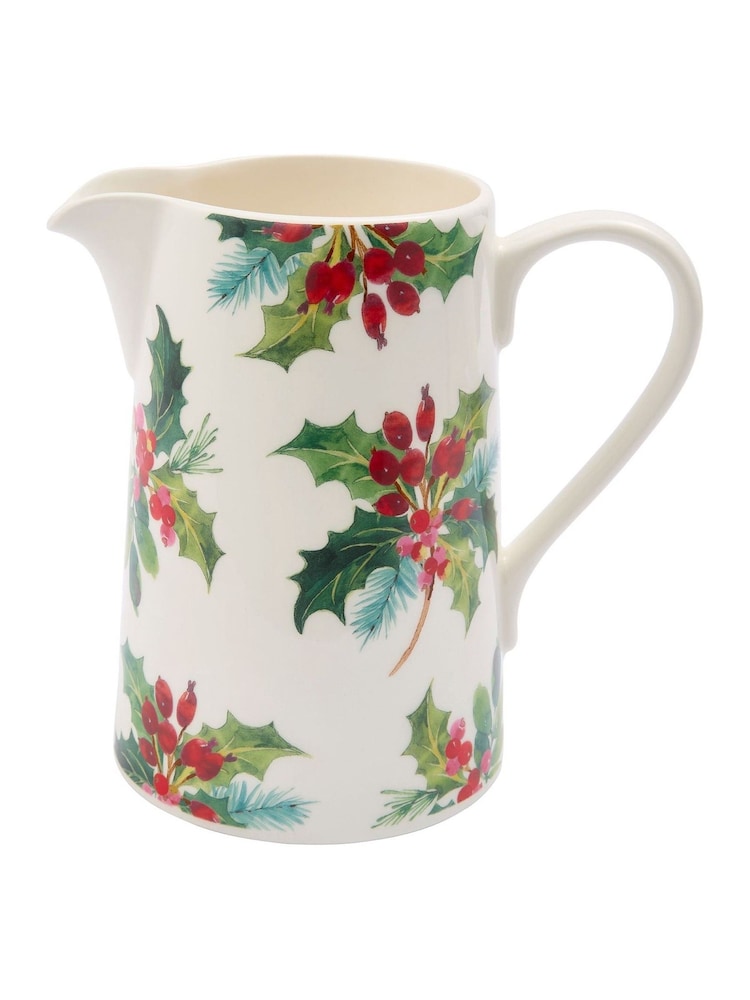 Portmeirion Multi Botanic Garden Christmas Holly Bella Jug - Image 3 of 3 Portmeirion Multi Botanic Garden Christmas Holly Bella Jug - Image 3 of 3
