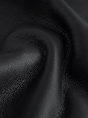 Black Reversible Faux Leather & Faux Fur Jacket - Image 7 of 7