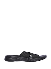Skechers Black On-The-Go 600 Glistening Womens Sandals - Image 3 of 5