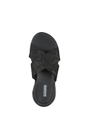 Skechers Black On-The-Go 600 Glistening Womens Sandals - Image 4 of 5