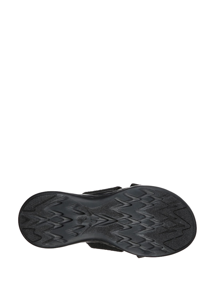 Skechers Black On-The-Go 600 Glistening Womens Sandals - Image 5 of 5