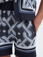 Reiss Jack Gestrickte Shorts mit elastischem Taillenbund - Bild 4 von 6