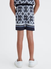 Reiss Jack Gestrickte Shorts mit elastischem Taillenbund - Bild 5 von 6