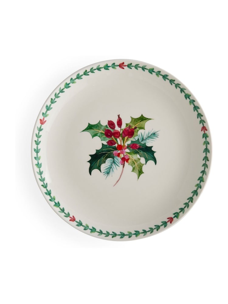 Portmeirion Set of 4 Multi Botanic Garden Christmas Holly Dinner Plates - Image 3 of 3 Portmeirion Set of 4 Multi Botanic Garden Christmas Holly Dinner Plates - Image 3 of 3