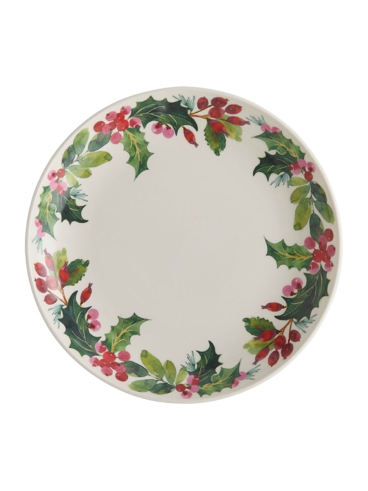 Portmeirion Set of 4 Multi Botanic Garden Christmas Holly Border Side Plates - Image 3 of 3 Portmeirion Set of 4 Multi Botanic Garden Christmas Holly Border Side Plates - Image 3 of 3