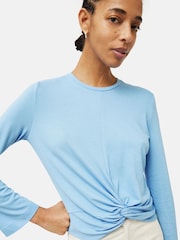Jigsaw Knotted Front Long Sleeve Top - Image 4 of 5
