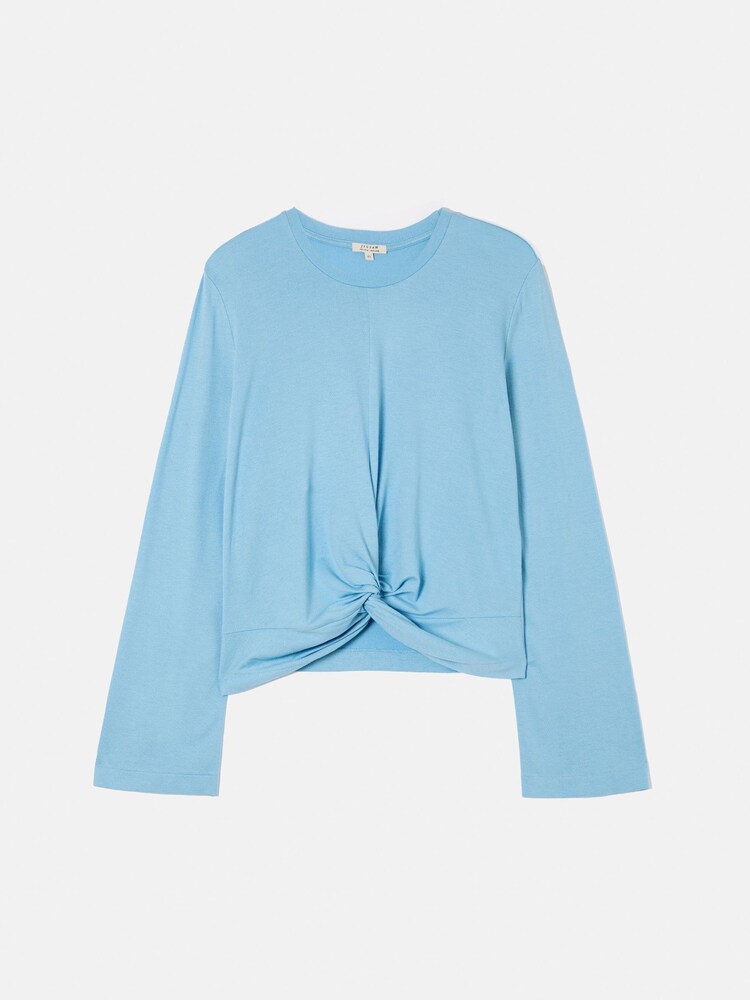 Jigsaw Knotted Front Long Sleeve Top - Image 5 of 5