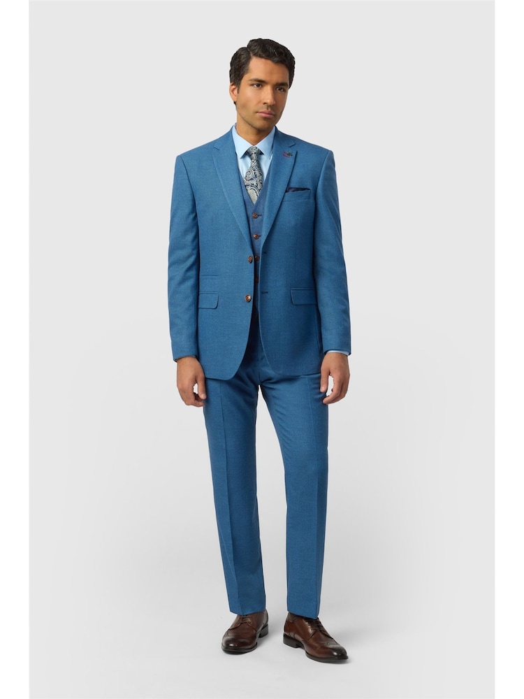 Antique Rogue Regular Fit Blake Blue Texture Jacket - Attēls 3 no 3
