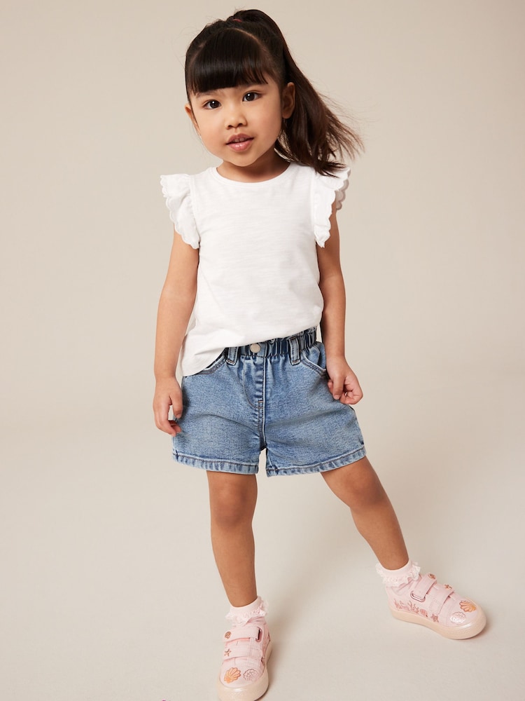 Denim Mid Wash MOM Shorts (3mths-7yrs) - Image 1 of 1