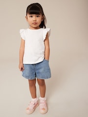 Srednje spran denim - Kratke hlače MOM (3 mesecev-7 let) - Slika 2 iz 5