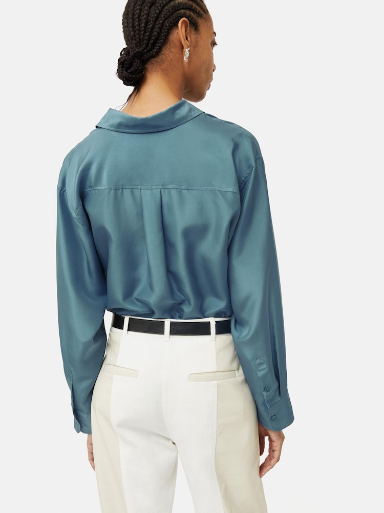 Jigsaw Silk Habotai Relaxed Shirt - Image 2 of 6