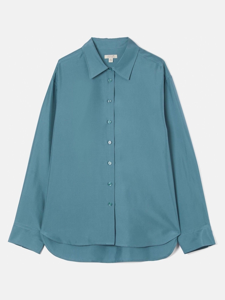 Jigsaw Silk Habotai Relaxed Shirt - Image 6 of 6