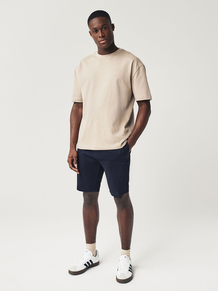 Bleu marine - Skinny Fit (Skinny Fit) - Short chino stretch - Image 3 of 4