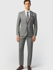 Antique Rogue Grey Slim Fit Blake Grey Texture Jacket - Image 3 of 4