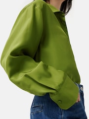 Jigsaw Silk Habotai Relaxed Shirt - Image 4 of 6