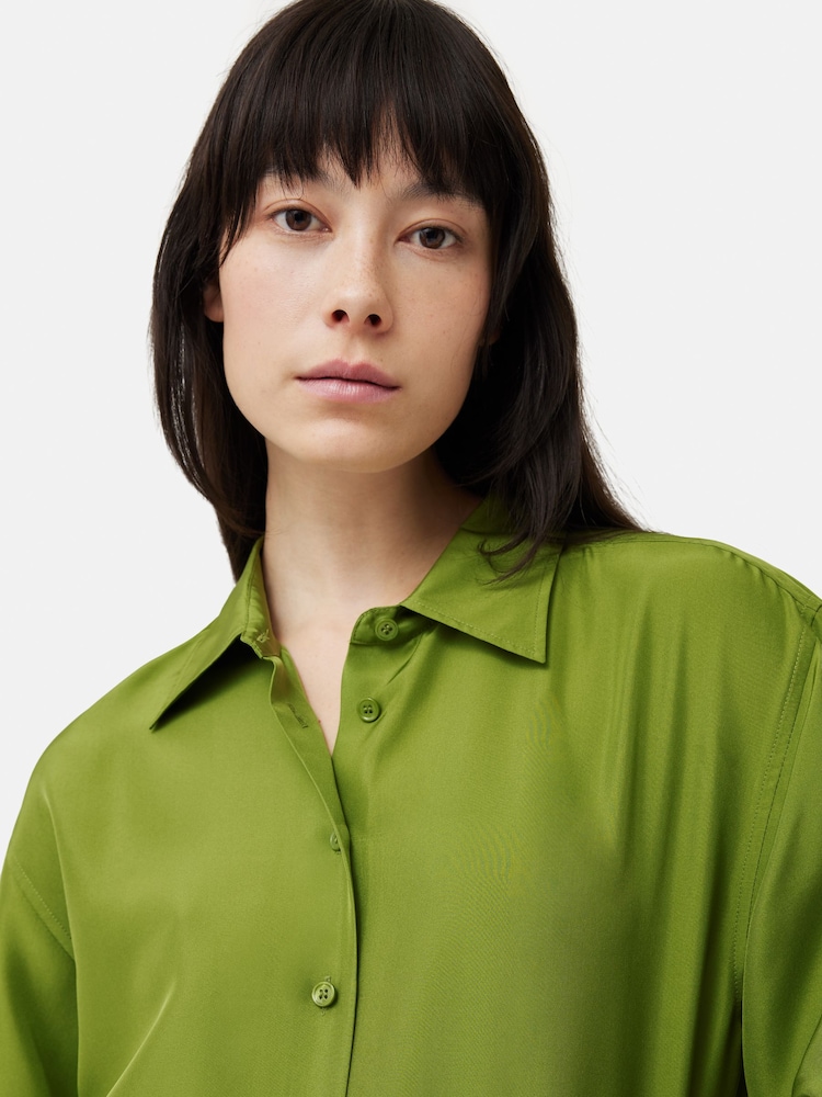 Jigsaw Silk Habotai Relaxed Shirt - Image 6 of 6