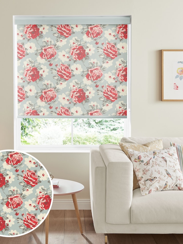 Cath Kidston Red Rose Bloom Multi Made To Measure Roller Blind - Image 1 of 4